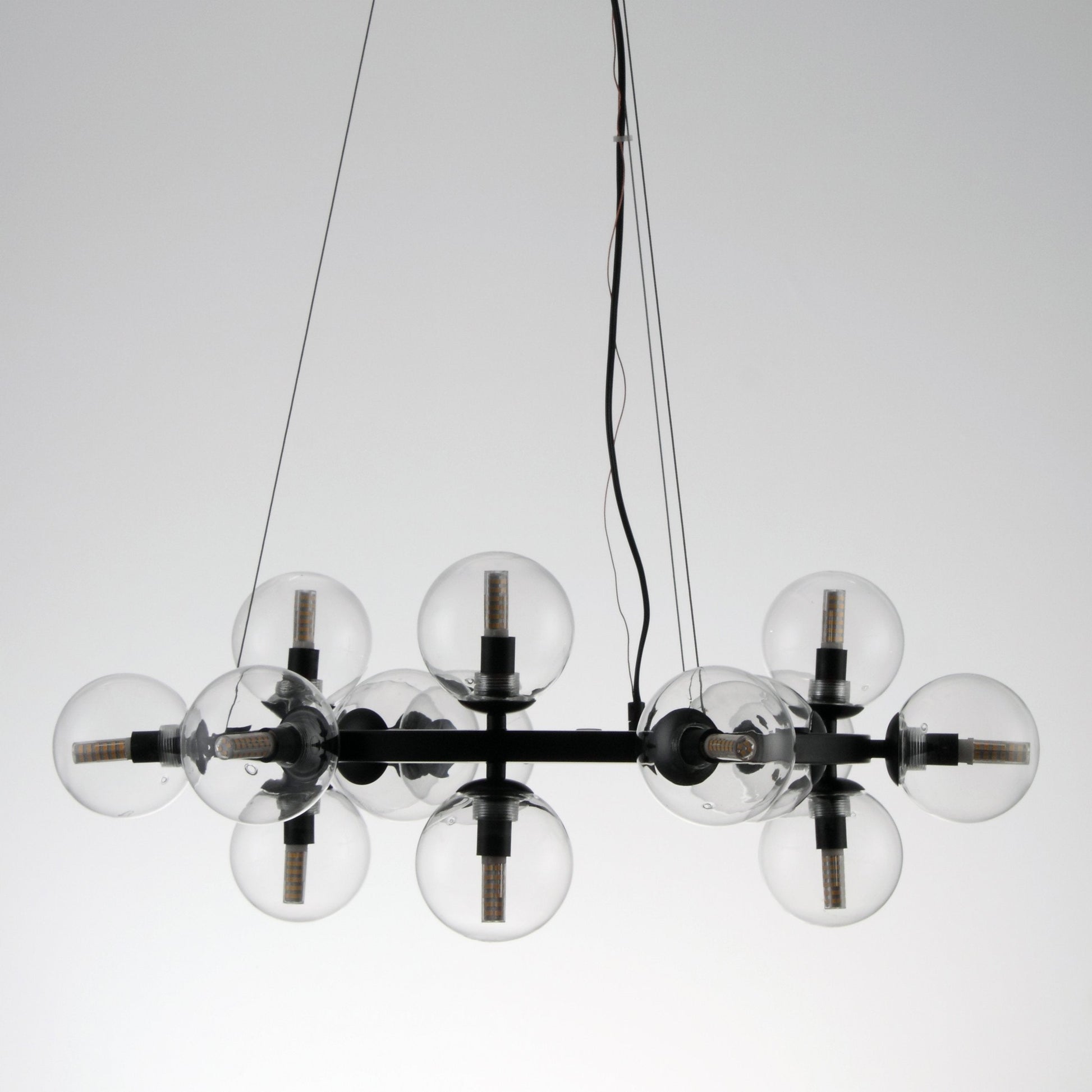 Sepi Glass Globe / Bubble Round Ring Chandelier - Italian Concept - 