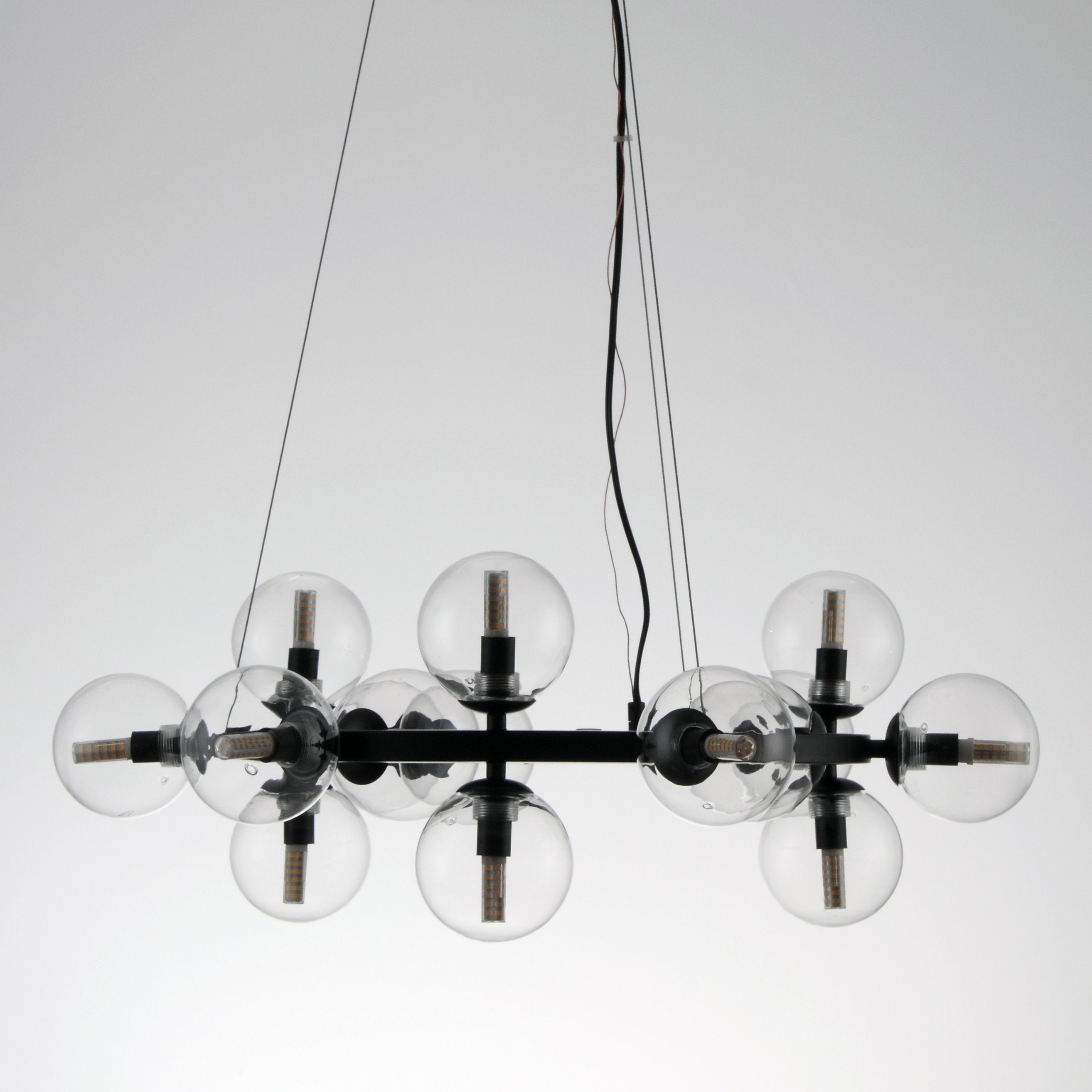 Sepi Glass Globe / Bubble Round Ring Chandelier - Italian Concept - 