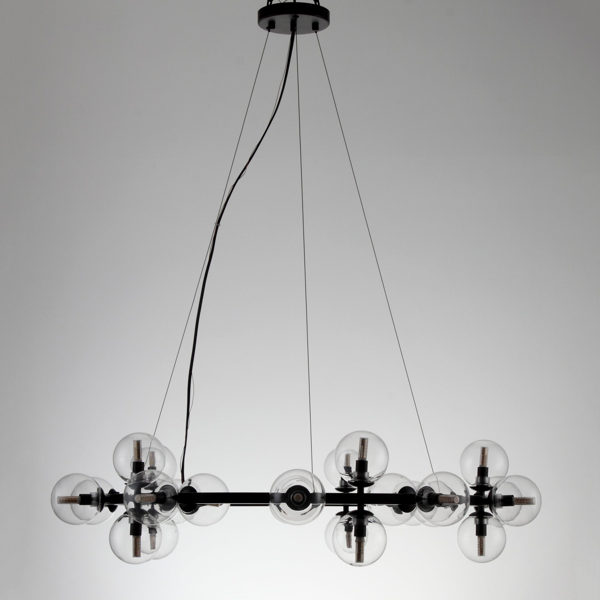 Sepi Glass Globe / Bubble Round Ring Chandelier - Italian Concept - 