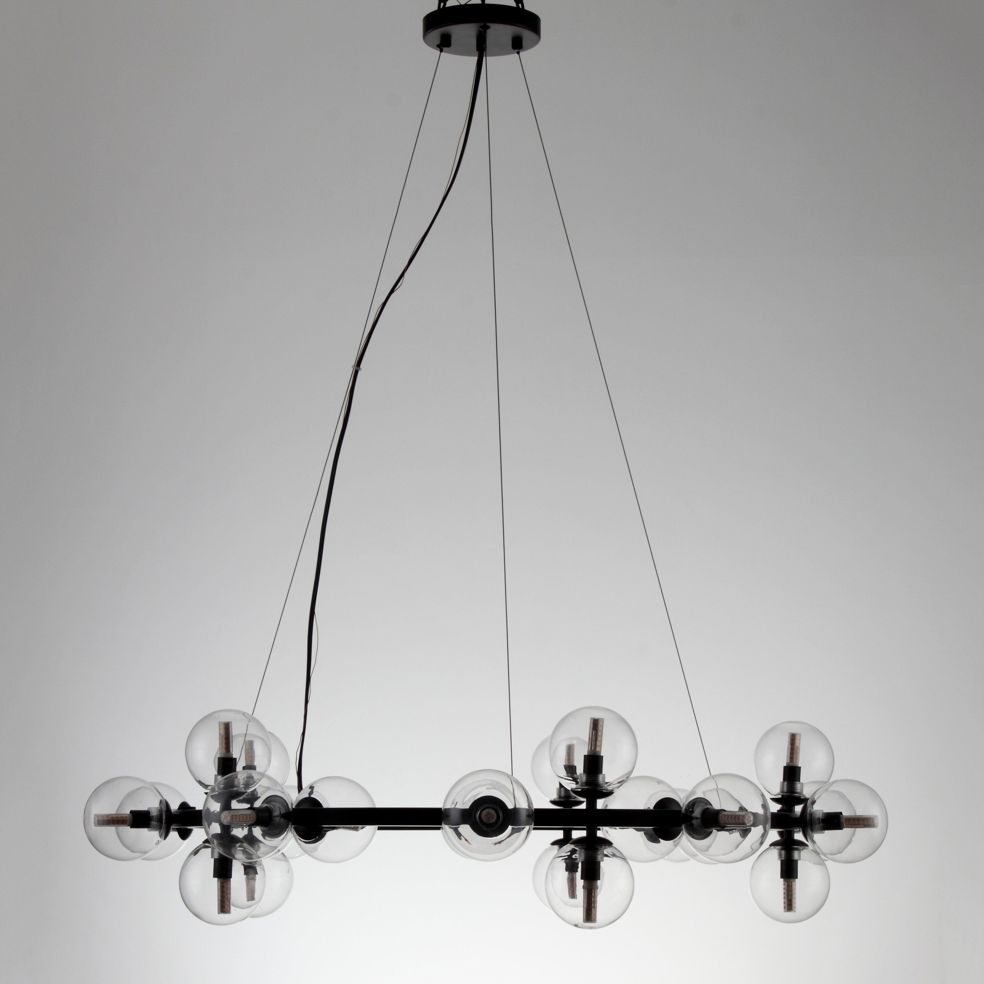 Sepi Glass Globe / Bubble Round Ring Chandelier - Italian Concept - 
