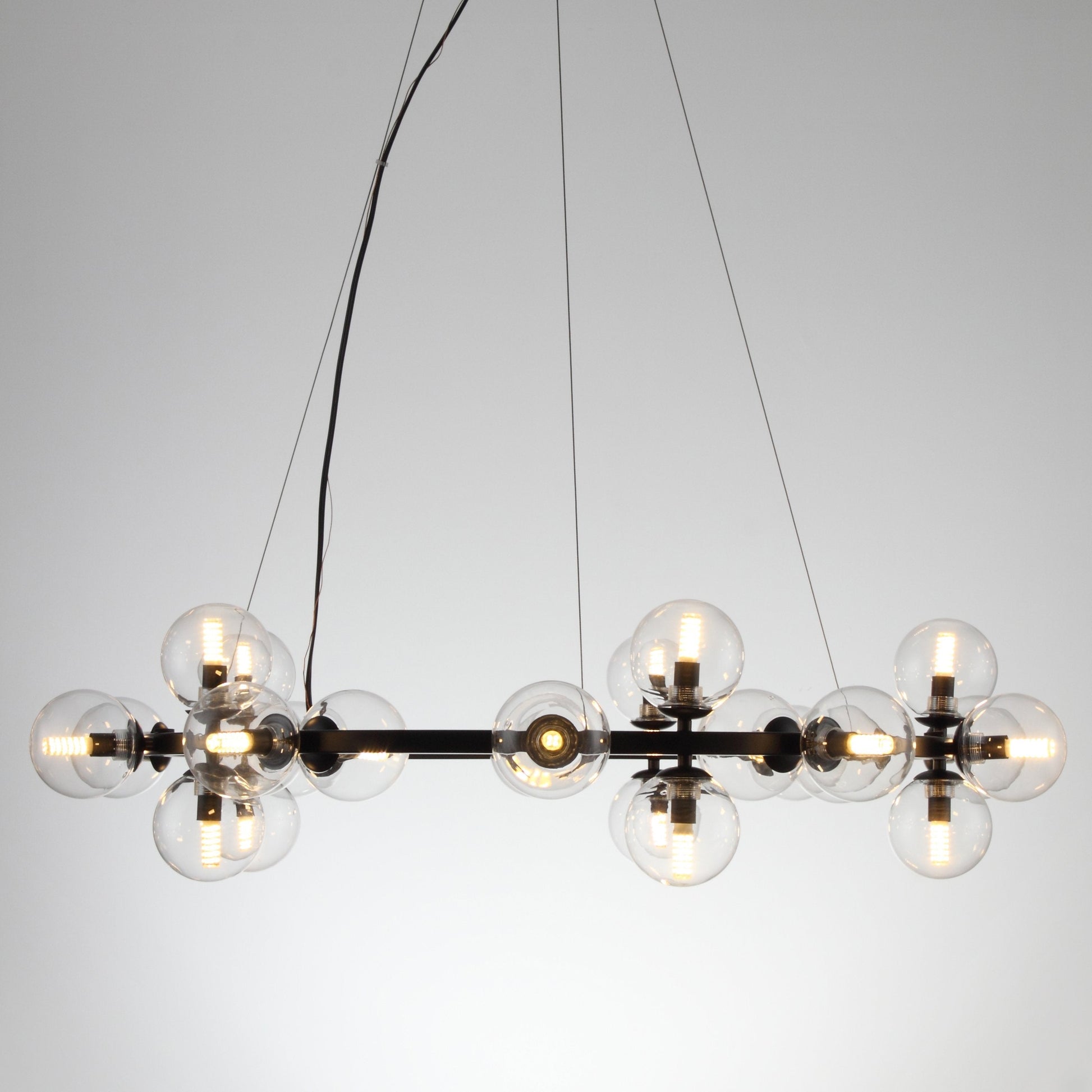 Sepi Glass Globe / Bubble Round Ring Chandelier - Italian Concept - 