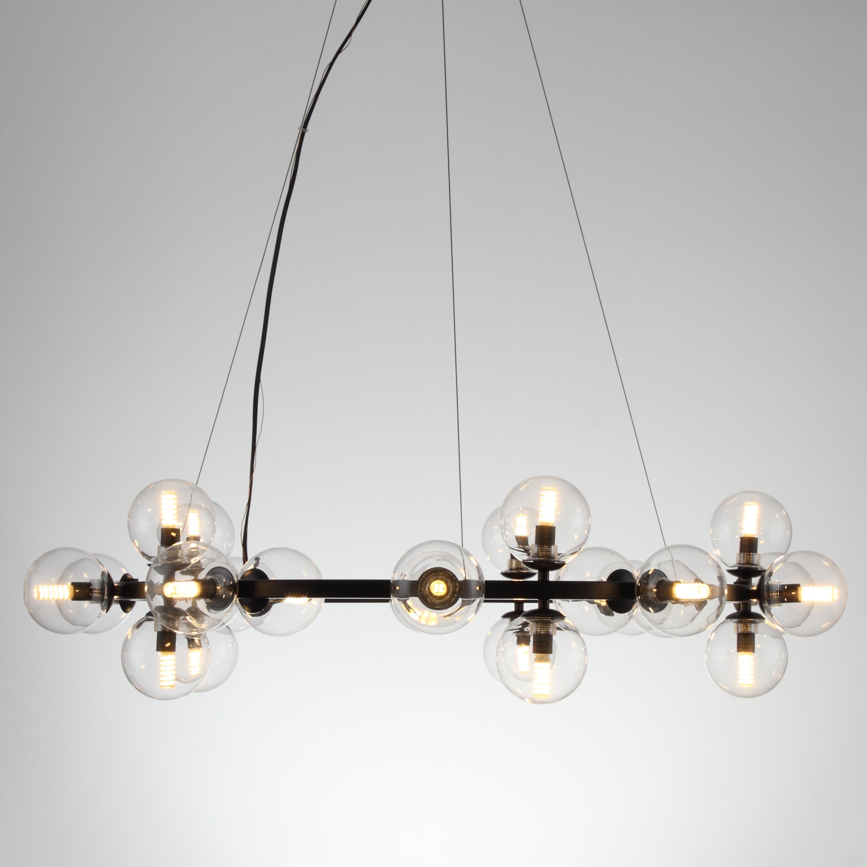 Sepi Glass Globe / Bubble Round Ring Chandelier - Italian Concept - 