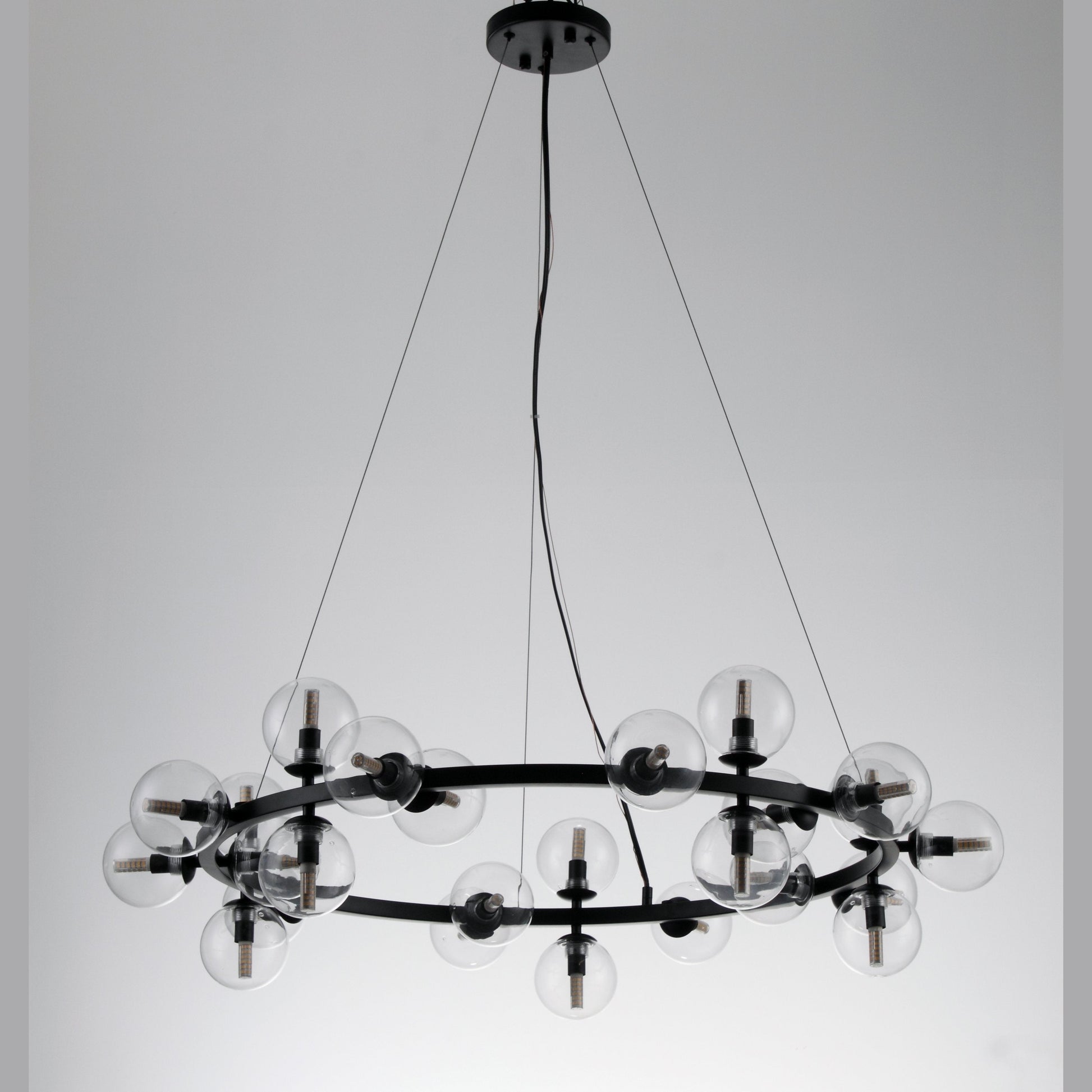 Sepi Glass Globe / Bubble Round Ring Chandelier - Italian Concept - 