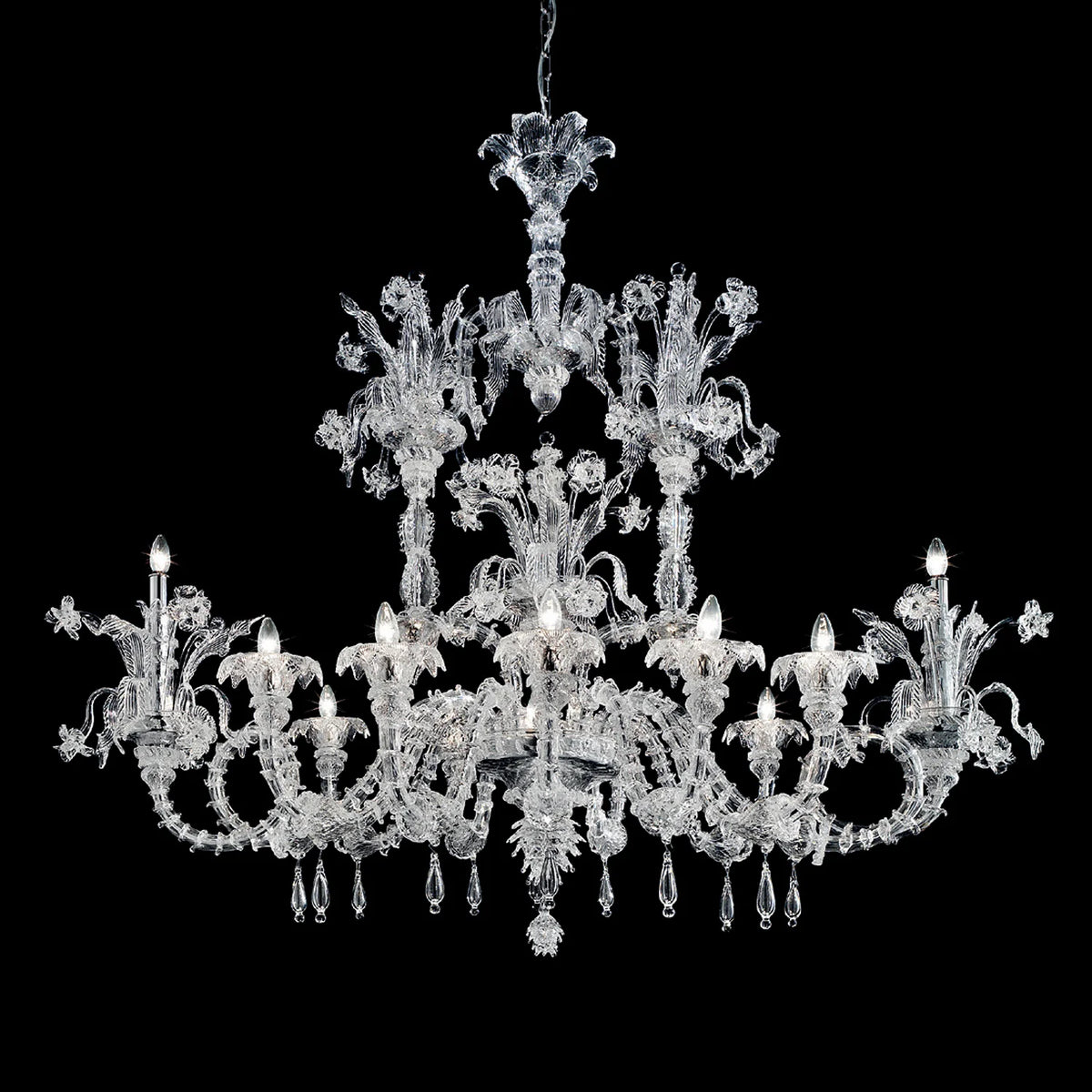 Berliner Chandelier Murano Glass