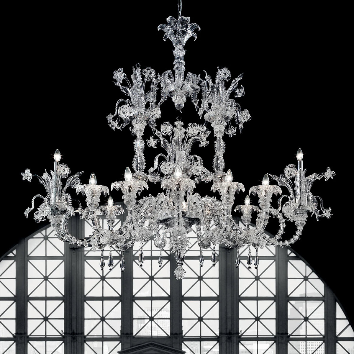 Berliner Chandelier Murano Glass