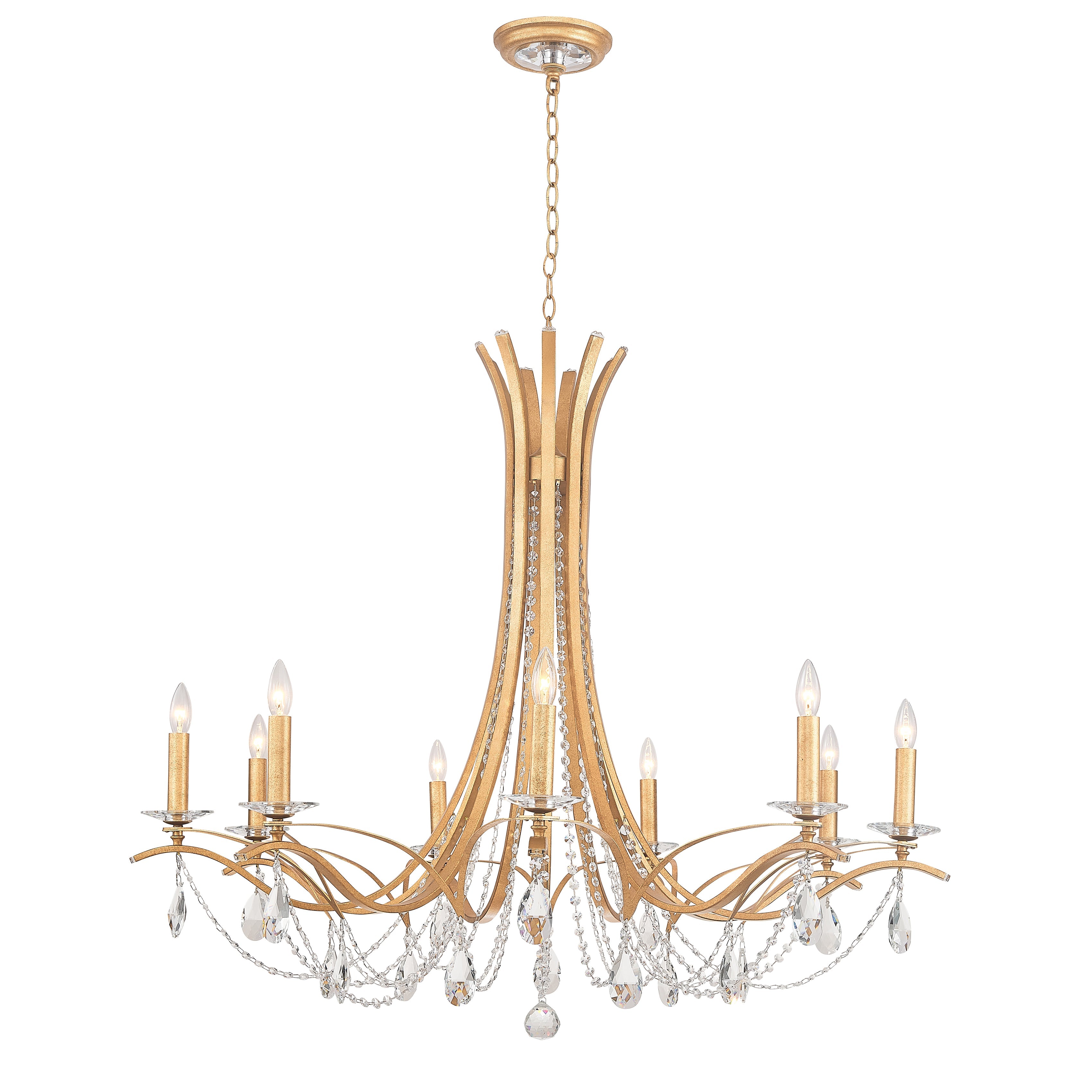 Bella Candelabra Crystal Chandelier - Italian Concept - Size