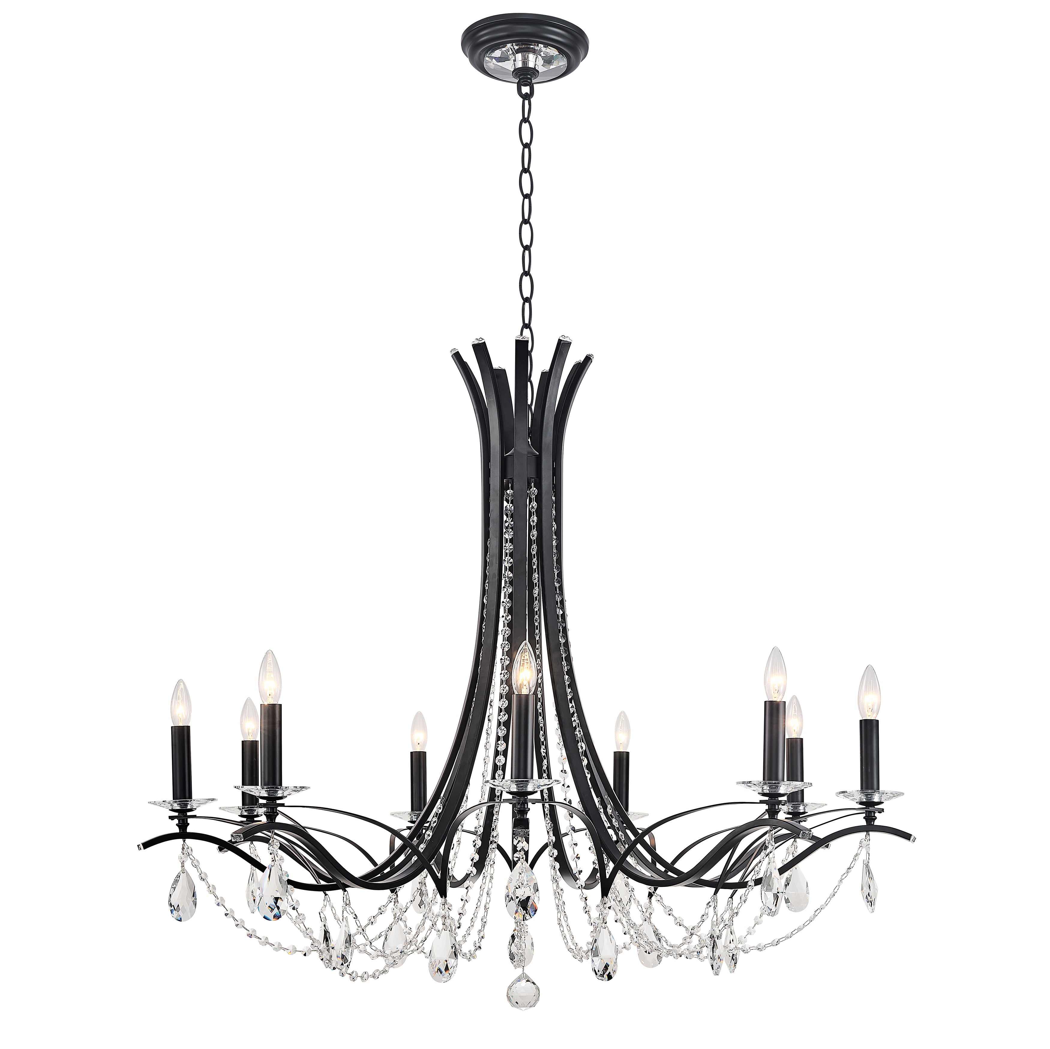 Bella Candelabra Crystal Chandelier - Italian Concept - Size
