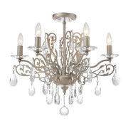 Easton Scroll French Country Crystal Chandelier - Italian Concept - Size