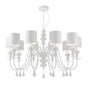 Massimo White Contemporary Chandelier BS91501A - Italian Concept - 