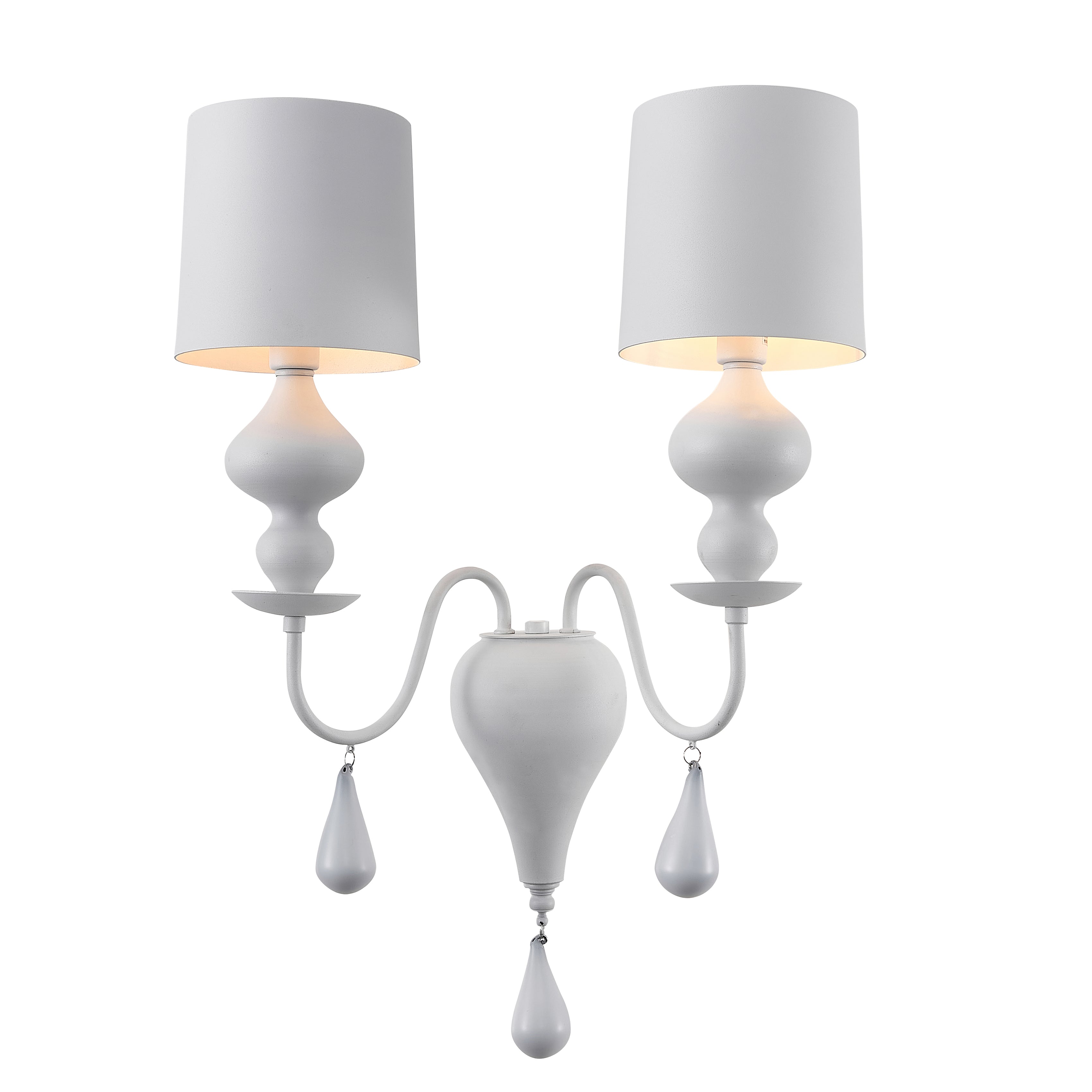 Massimo White Contemporary Sconce BS91502A - Italian Concept - 