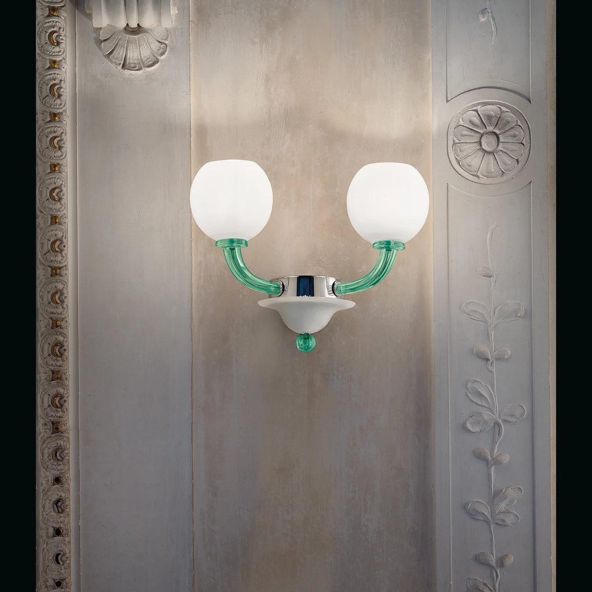 Balbi Wall Light Murano Glass Modern