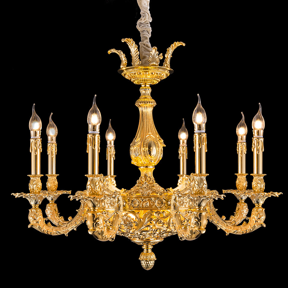 Bari Antique Brass Chandelier