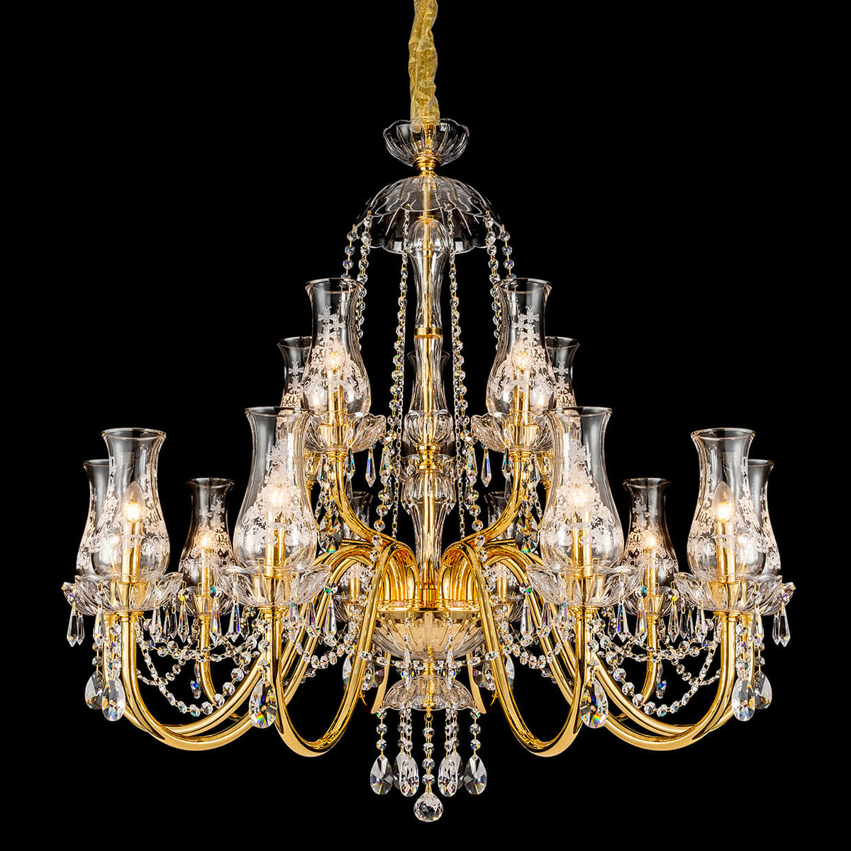 Bellagio Antique Brass Chandelier