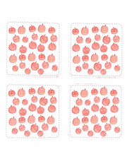 Pumpkin Patch Coasters, Set of 4
