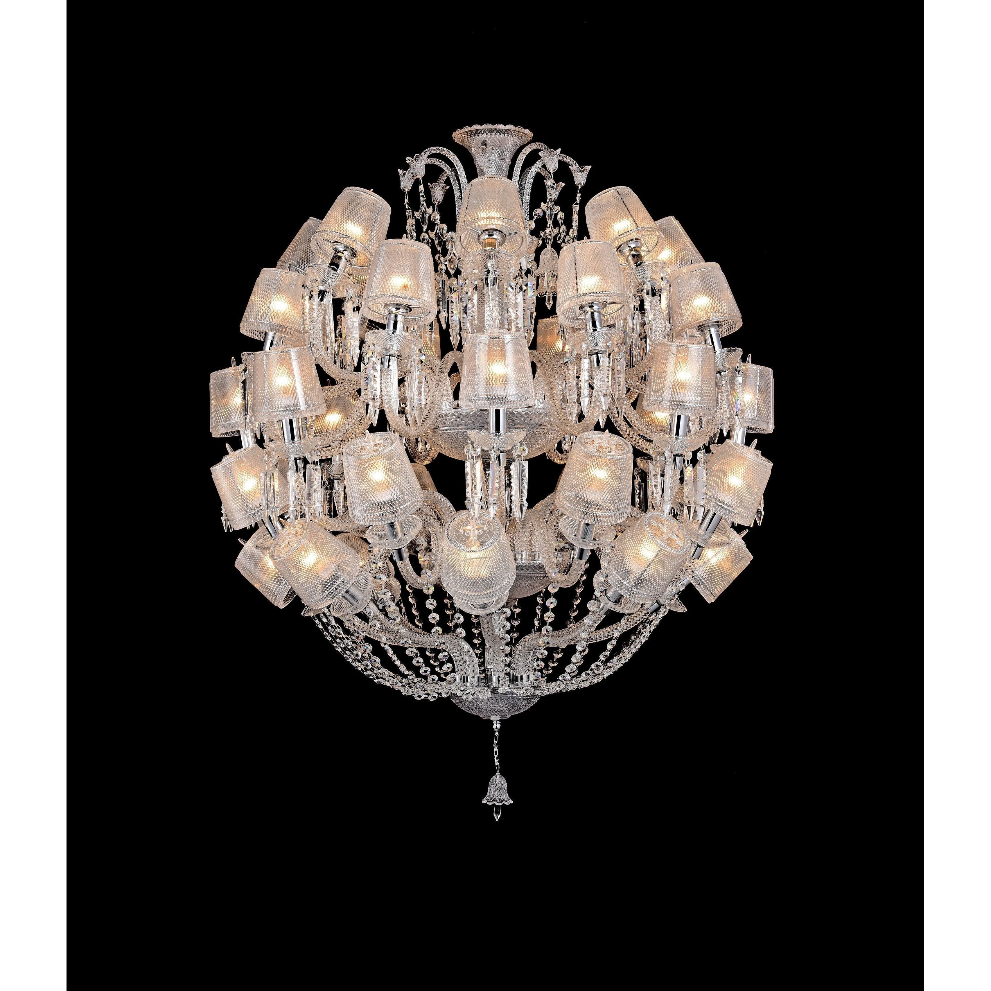 Adeline Leaded Round 50 Light Crystal Chandelier - Italian Concept - 