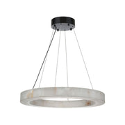 Natural Marble Halo Round Ring Chandelier - Italian Concept