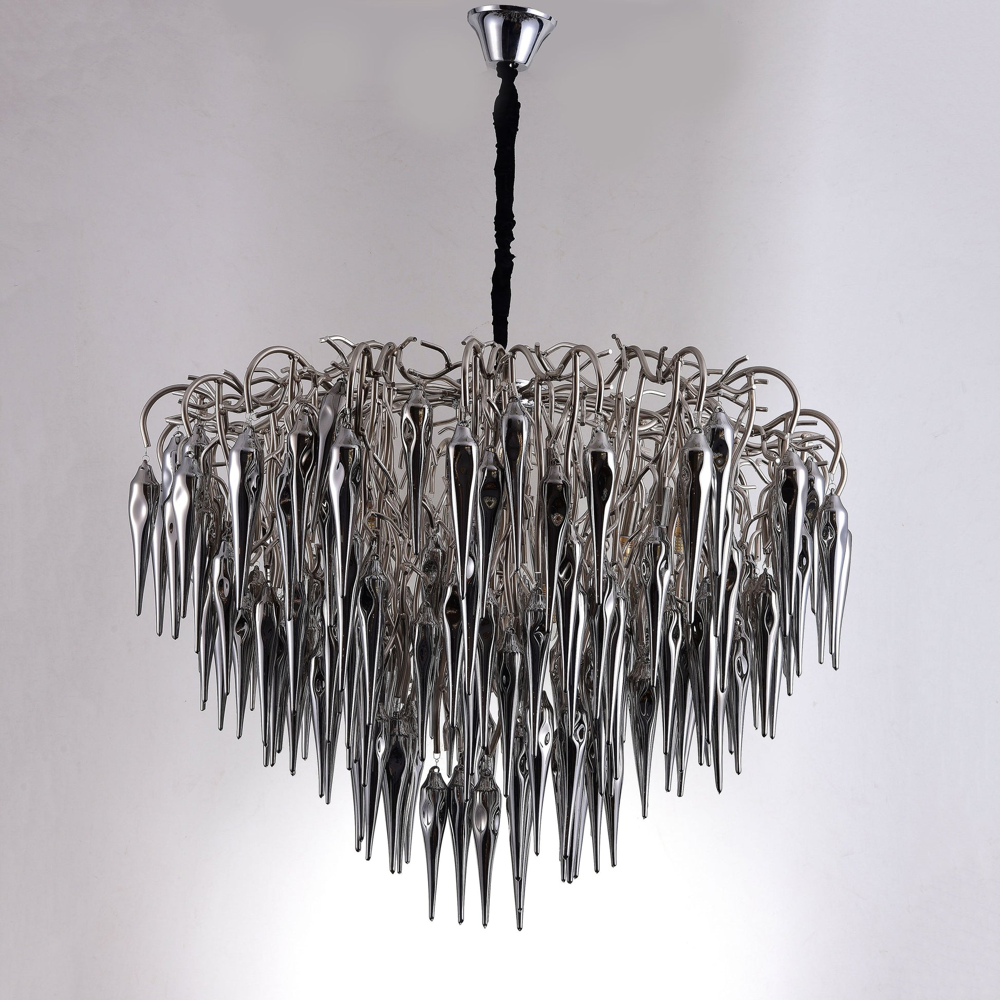 Glacier Organic Branching Smoke Glass Chandelier 8035-14 - Italian Concept