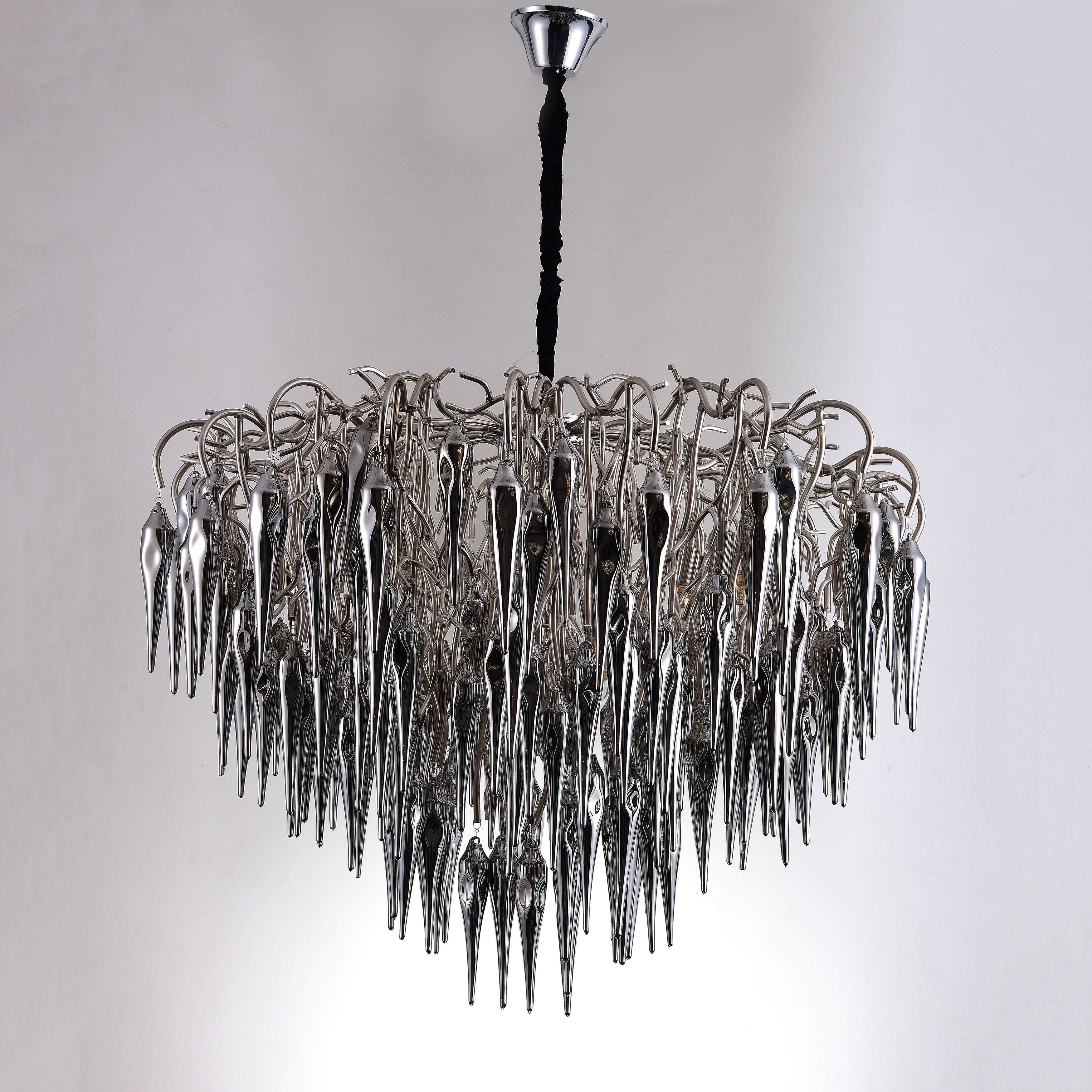 Glacier Organic Branching Smoke Glass Chandelier 8035-14 - Italian Concept