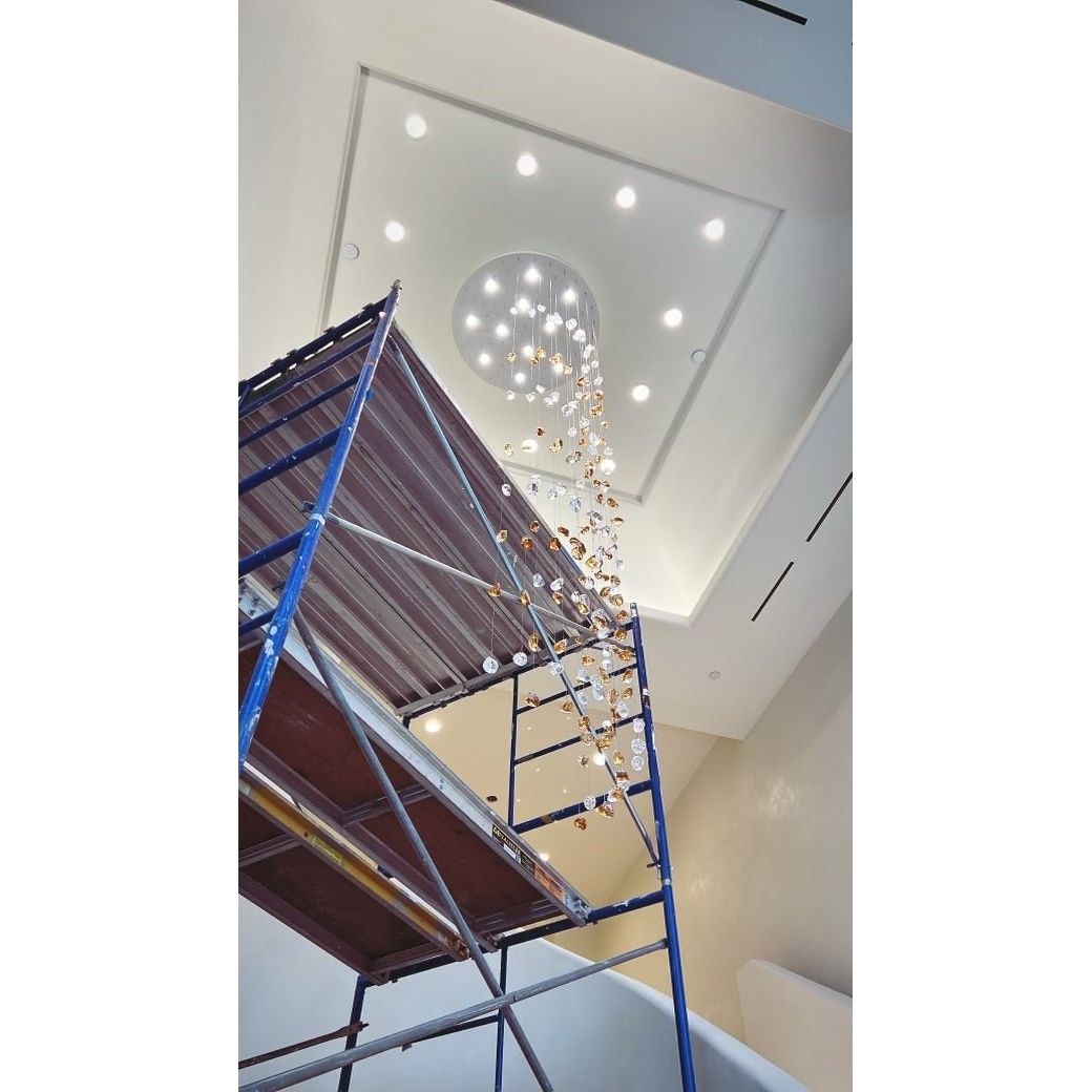 Rainfall Glass Gem Stone Chandelier - Italian Concept