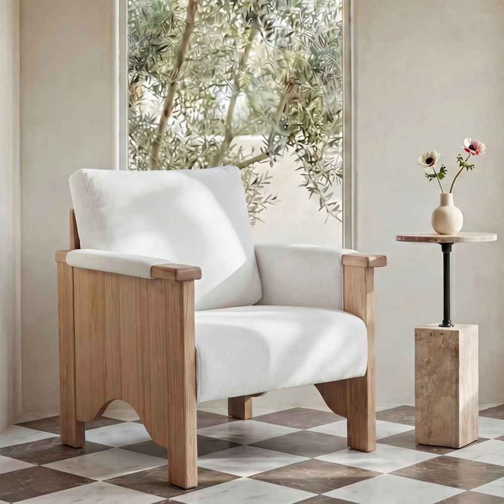 Marlowe Oak Accent Chair