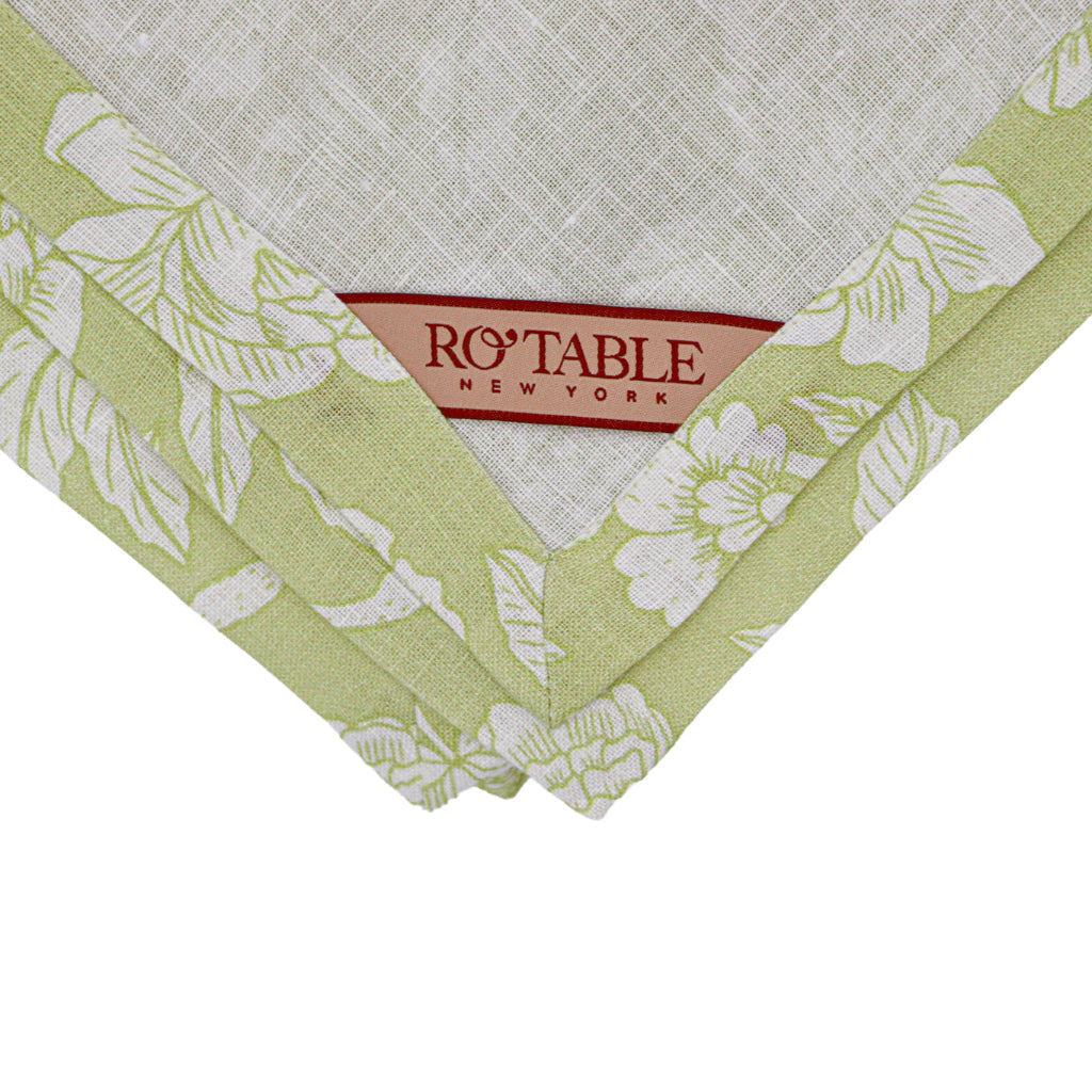 Eden Flora Parlour Premium Linen Tablecloth