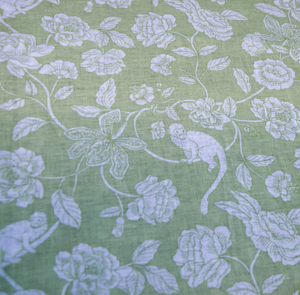 Eden Flora Parlour Premium Linen Tablecloth