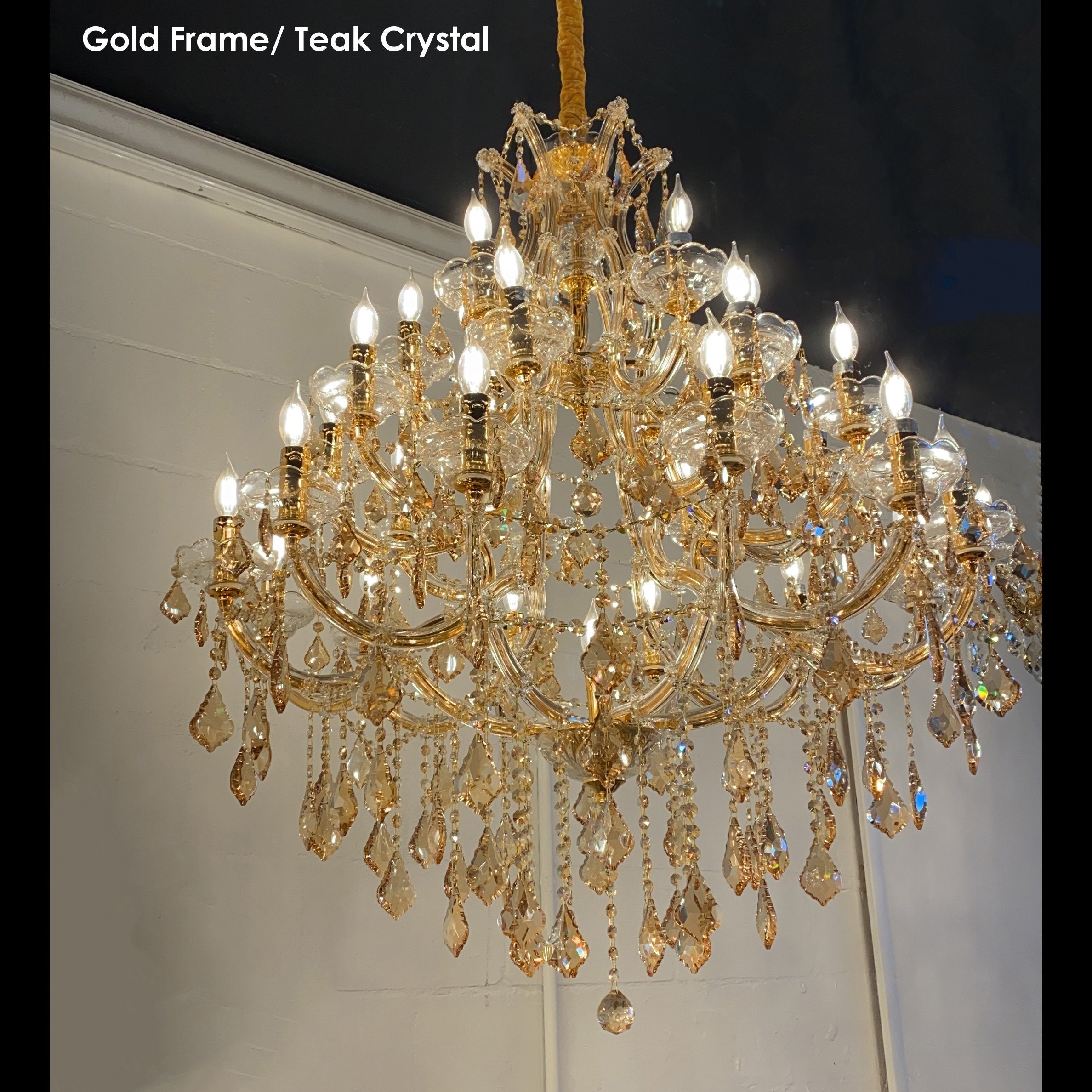 28 Light Maria Theresa Crystal Chandelier - Italian Concept