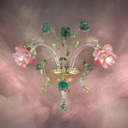 Fiorito Zo Chandelier Murano Glass Sconce