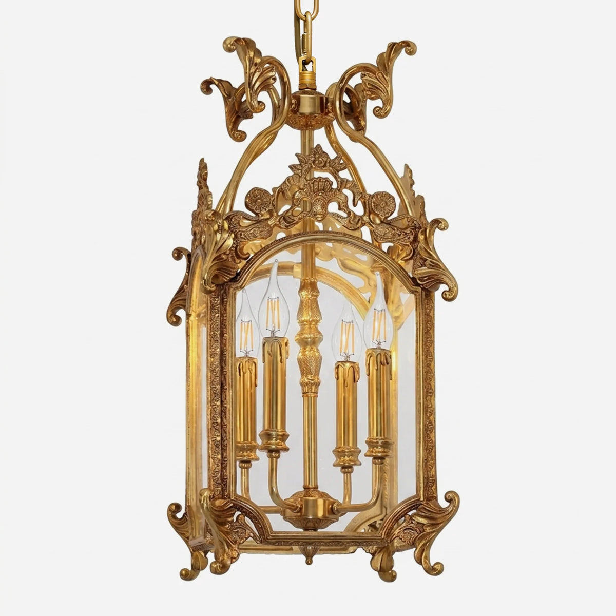 Beauvoir Brass Lantern Pendant
