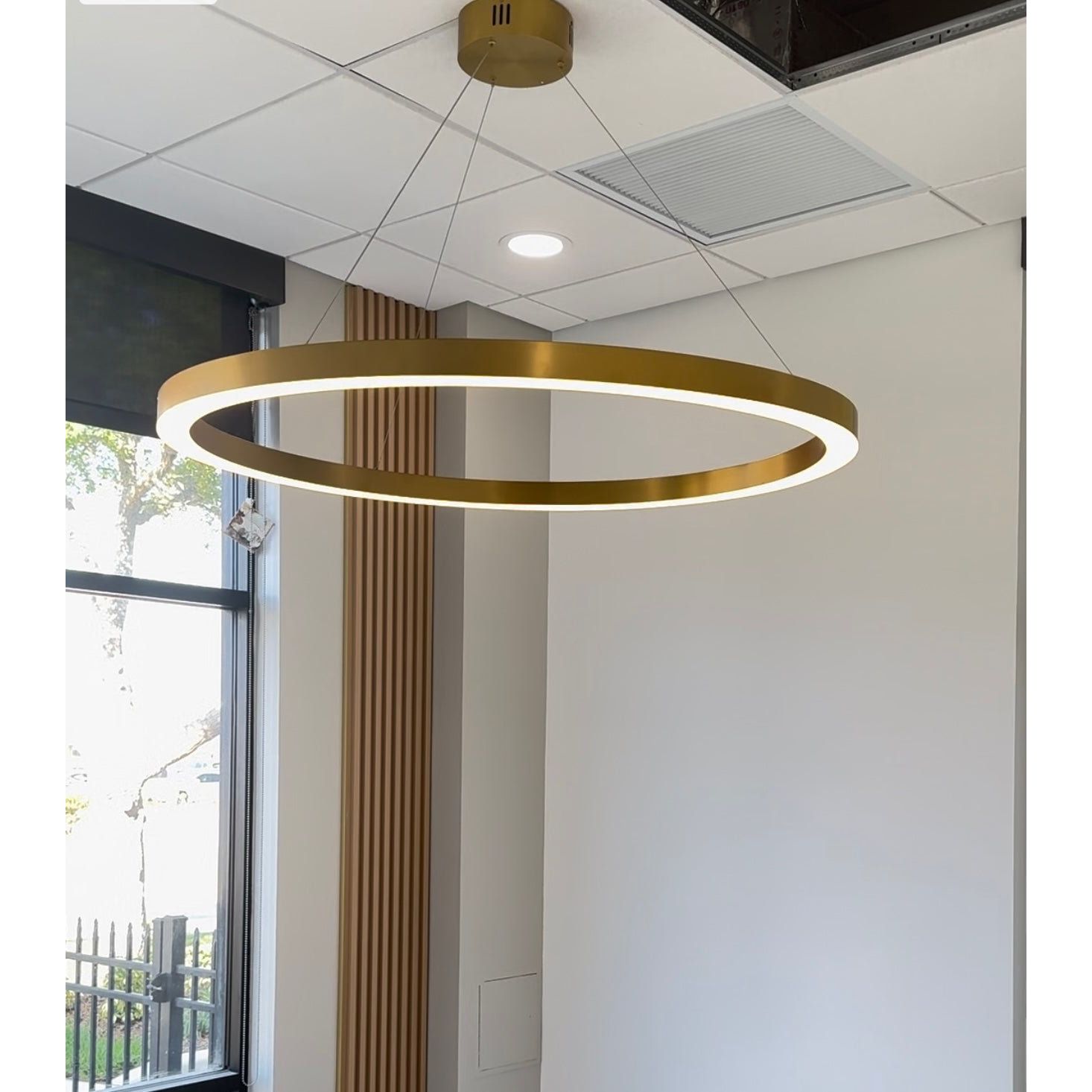 Liana Round 5-Ring LED Chandelier - Italian Concept