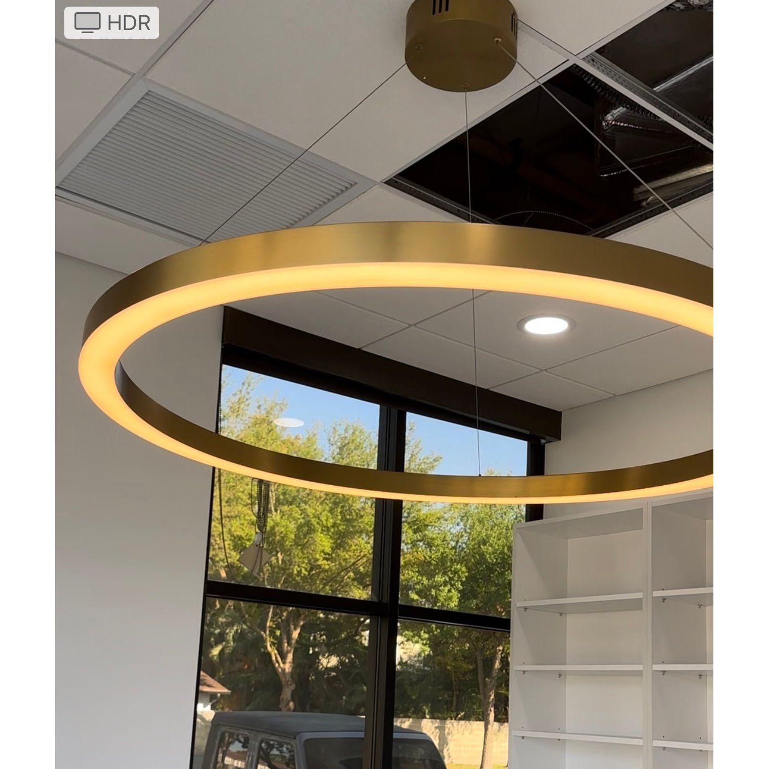 Liana Round 5-Ring Double LED Chandelier - Italian Concept