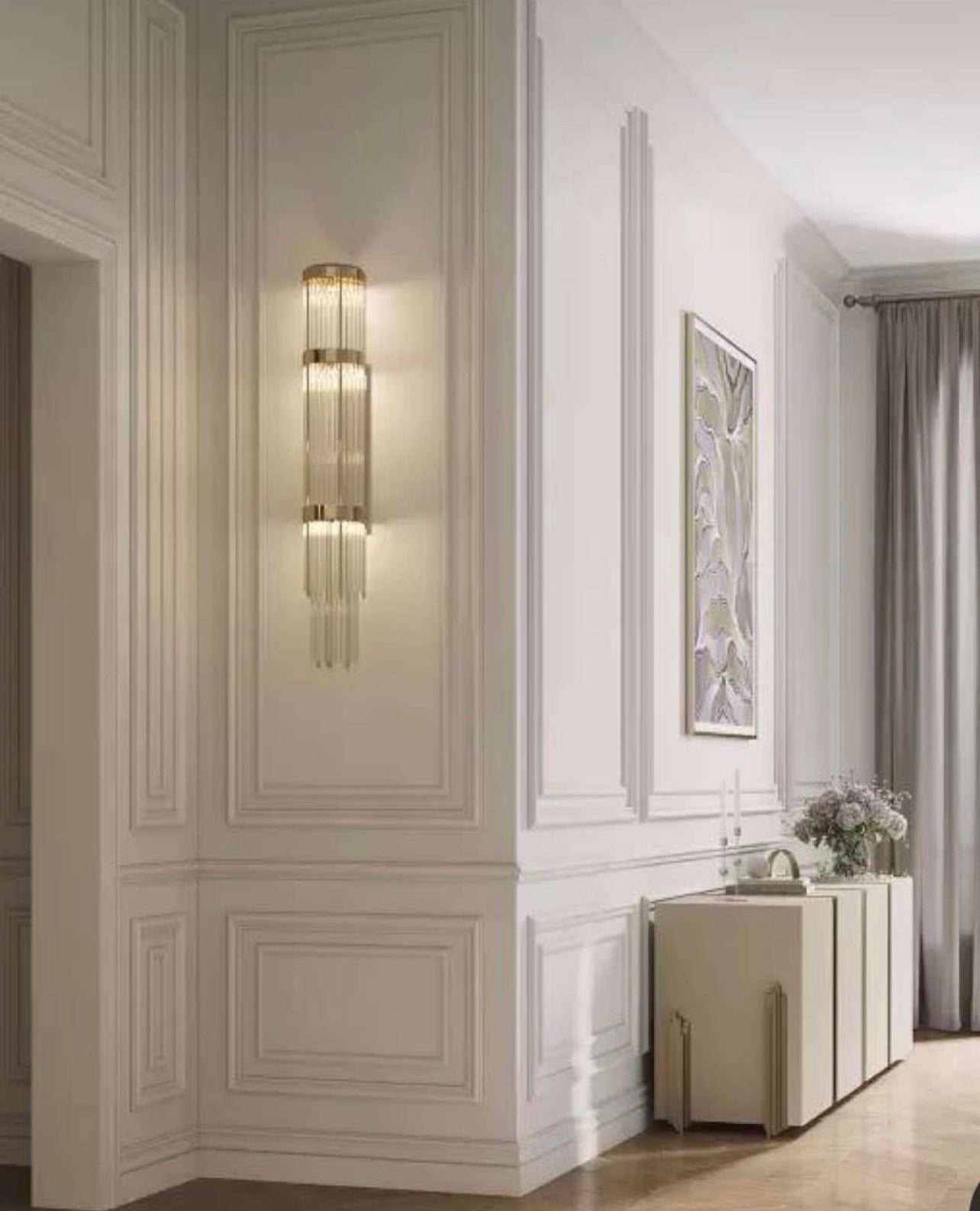 Telar 44"H Vertical Mounted Sconce - Italian Concept -