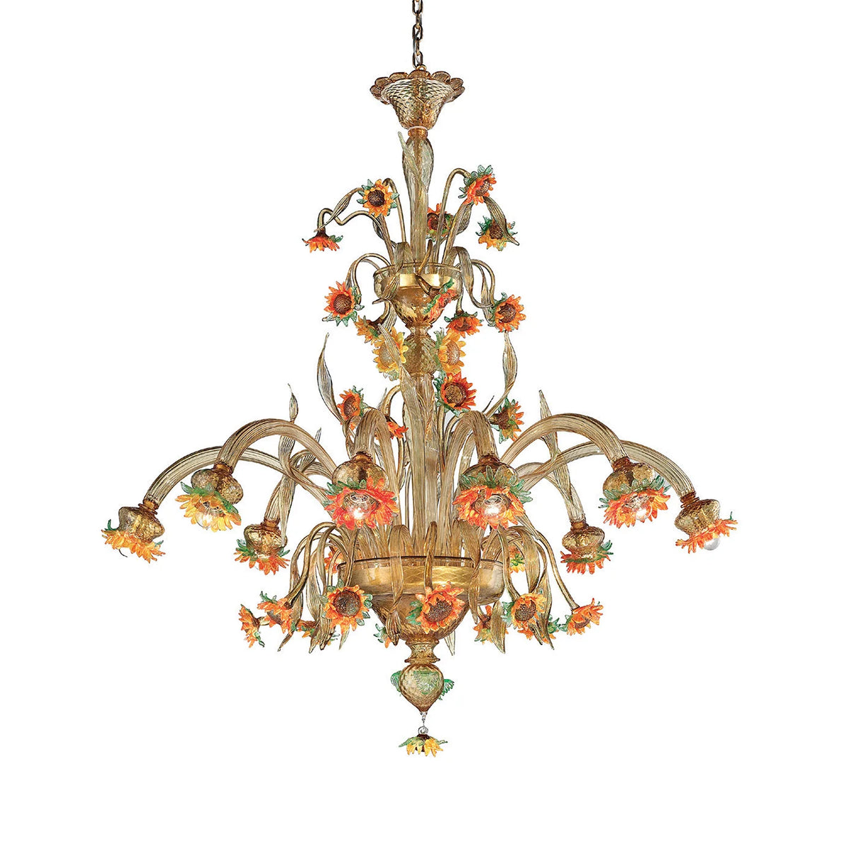 Girasoli Chandelier Murano Glass