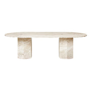 Aurelle Travertine Dining Table