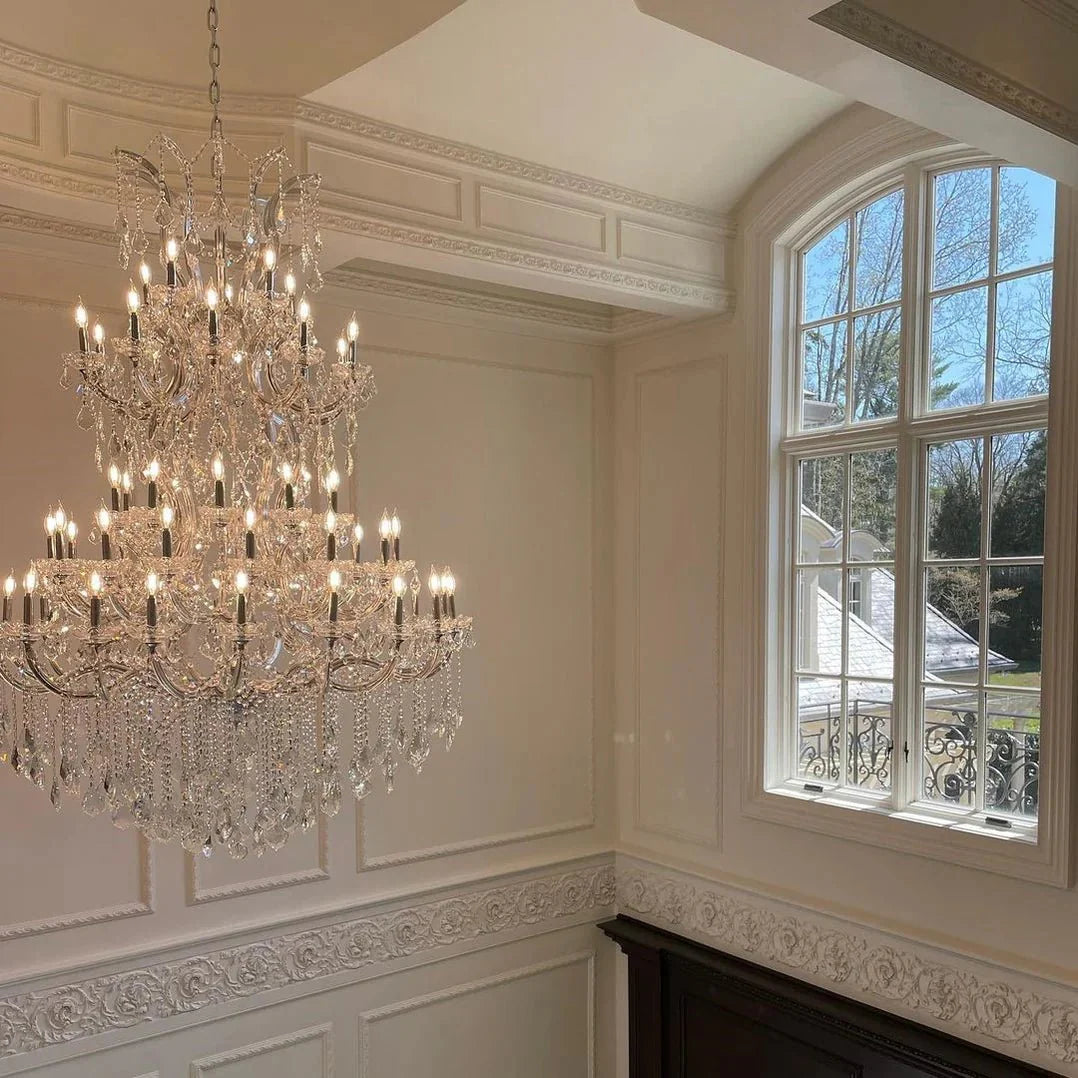 Dual Layer Foyer Maria Theresa Crystal Chandelier LT-81155