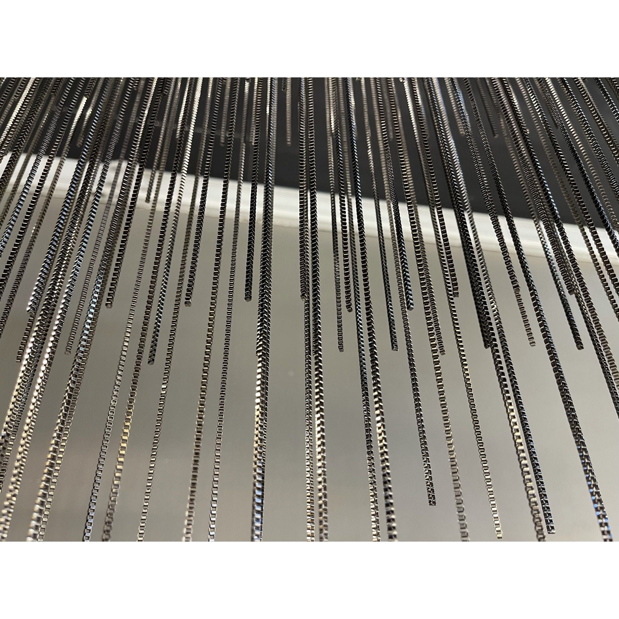Villa Je Suis Round Chain Link LED Tiered/ Layered Chandelier - Italian Concept