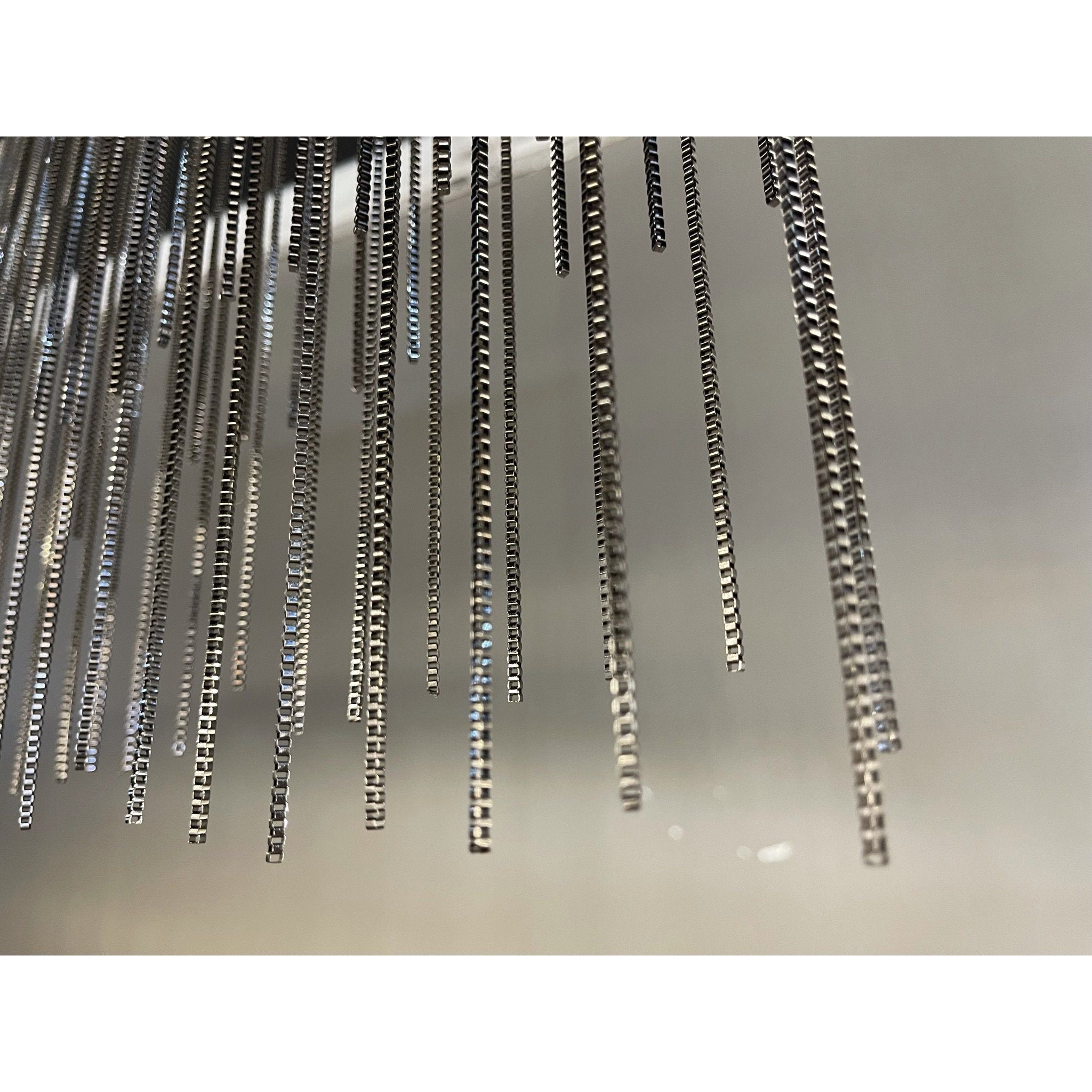 Villa Je Suis Round Chain Link LED Tiered/ Layered Chandelier - Italian Concept