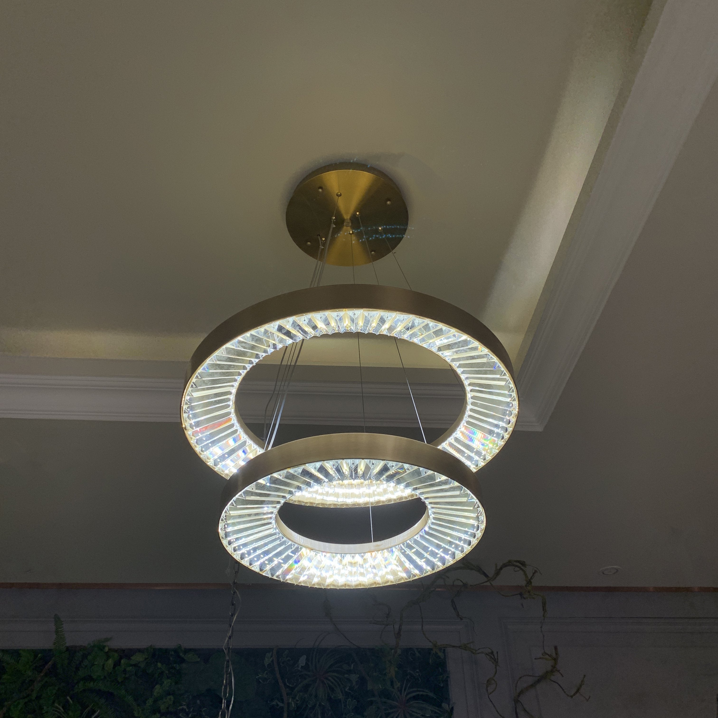 Liam Tiered Round Ring LED Chandelier - Italian Concept