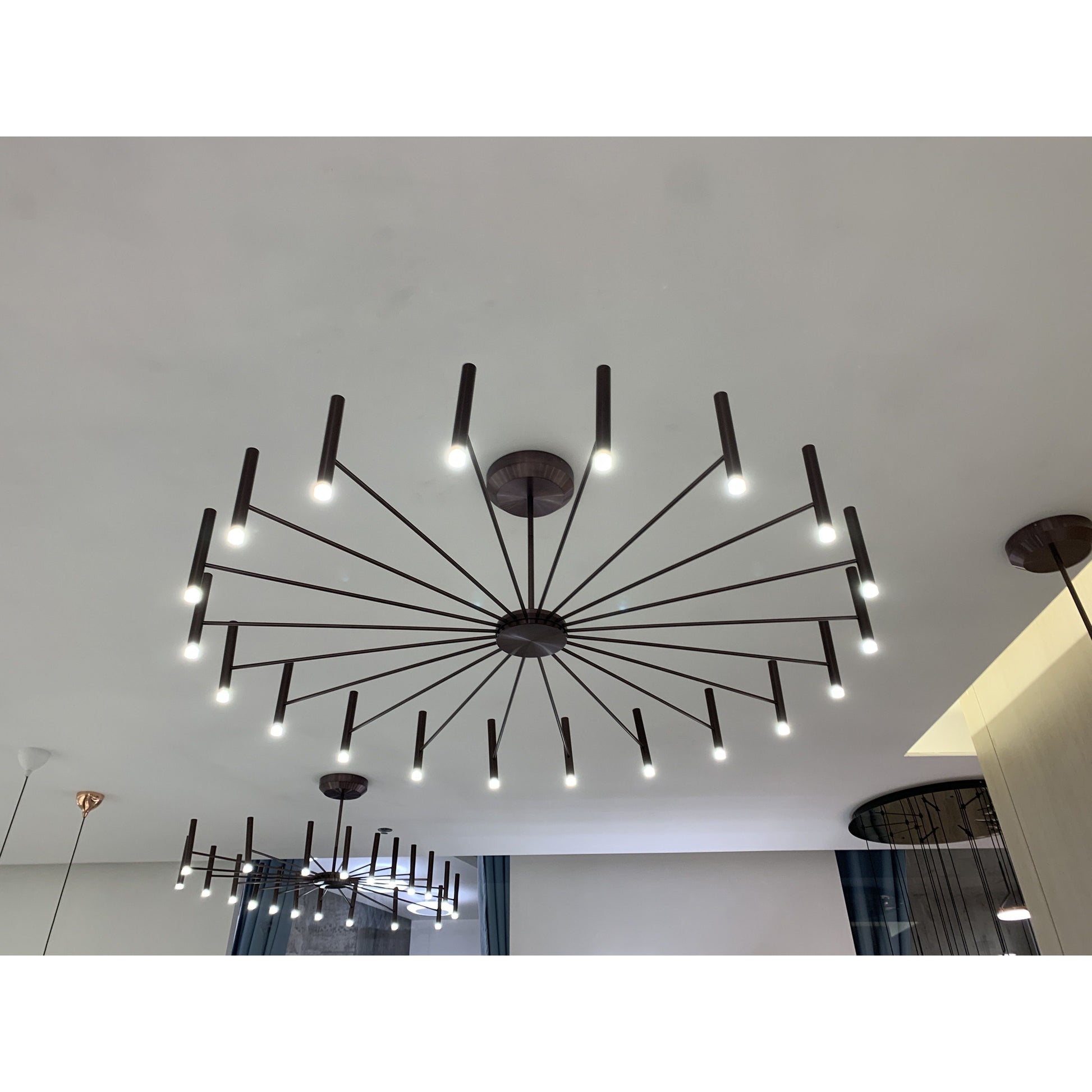 Gabin Sputnik Round LED Ring Chandelier - Italian Concept