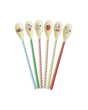 Melamine Latte Spoons - Snoopy...Set of 6 Spoons