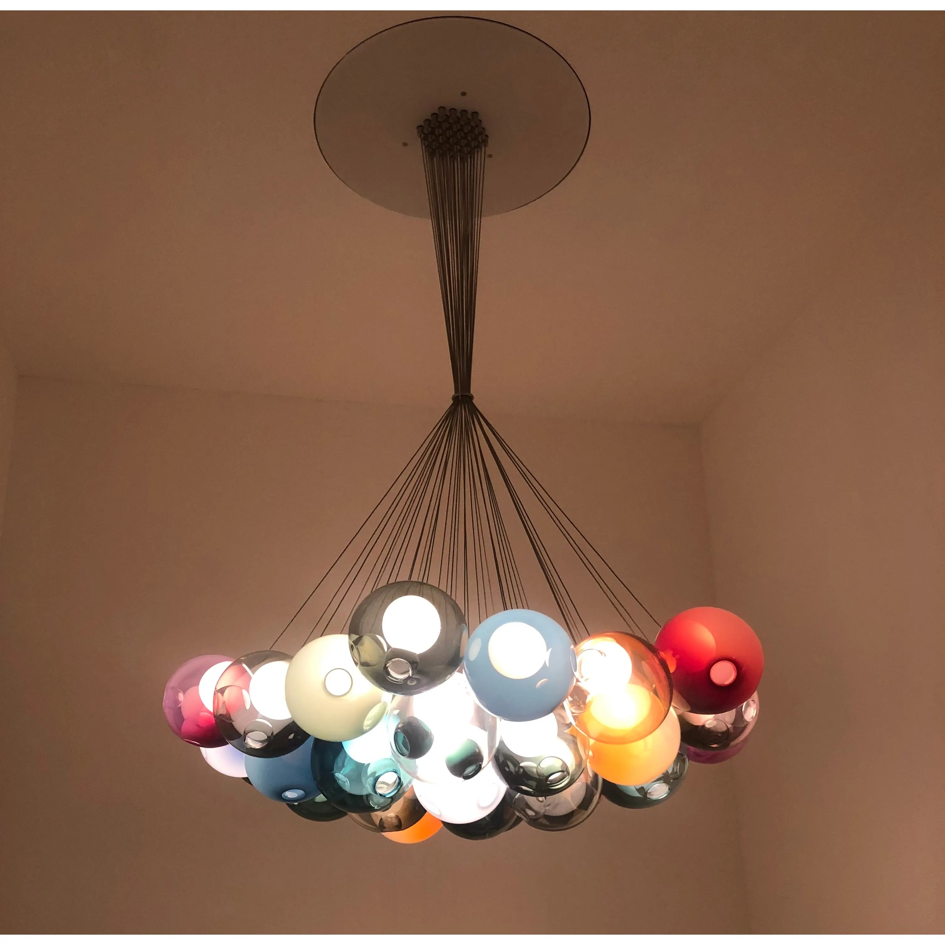 Soho Multi-Color Glass Globe Chandelier - Italian Concept