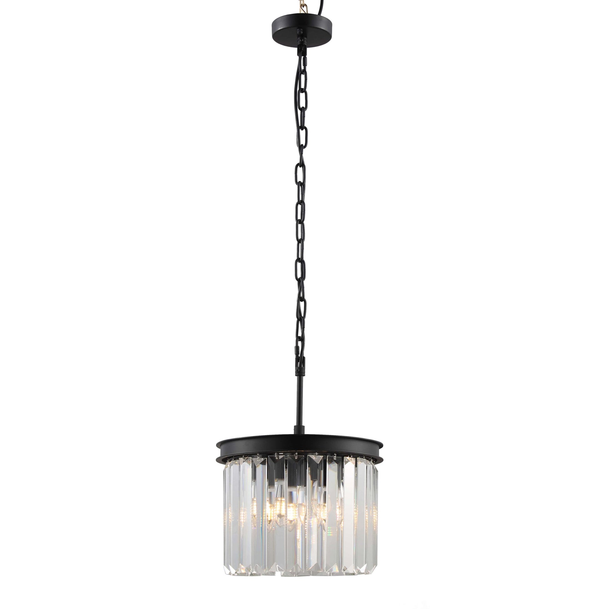 54" Wide Odeon Round Crystal Fringe Chandelier - Italian Concept - 