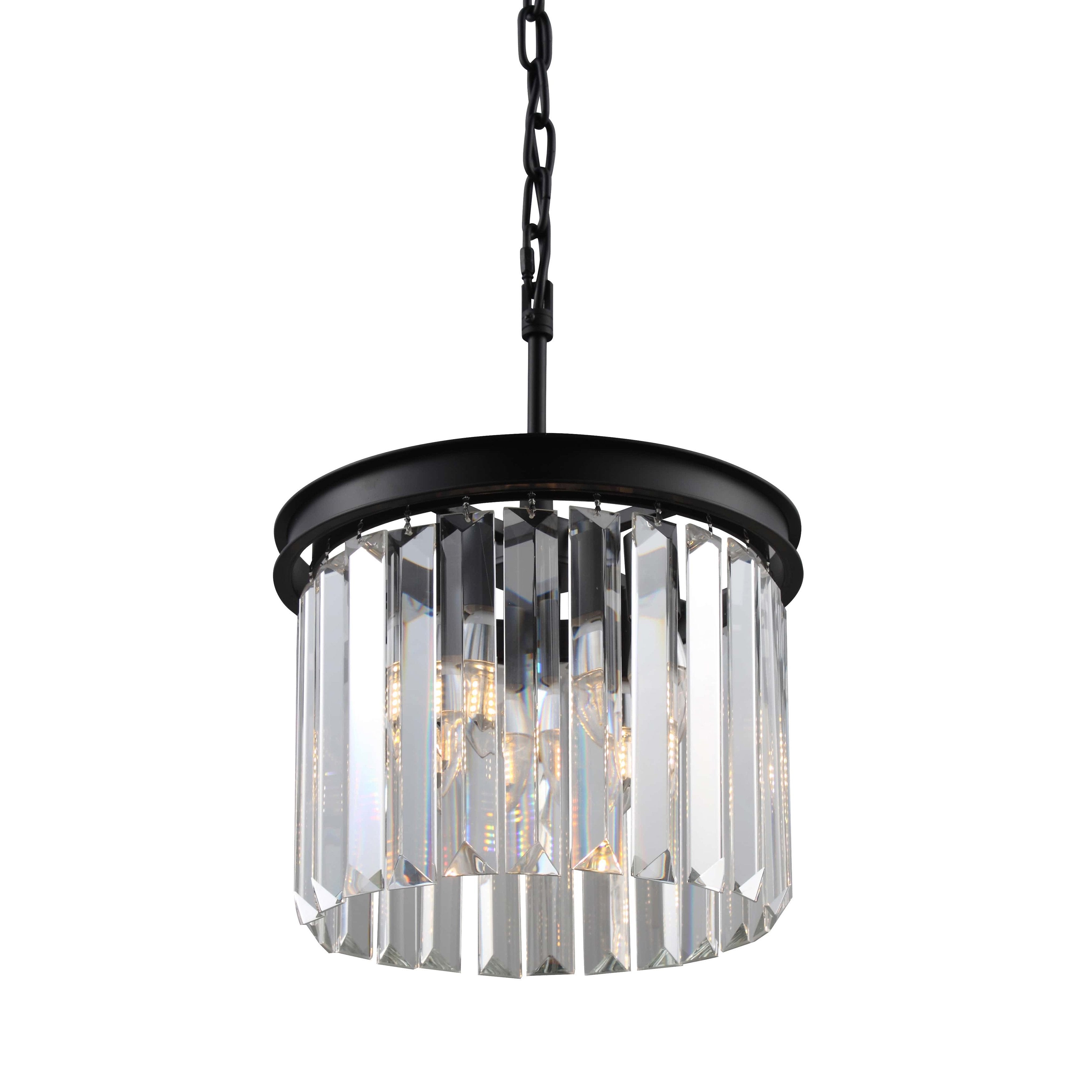 Odeon Round Crystal Fringe Chandelier Collection - Italian Concept