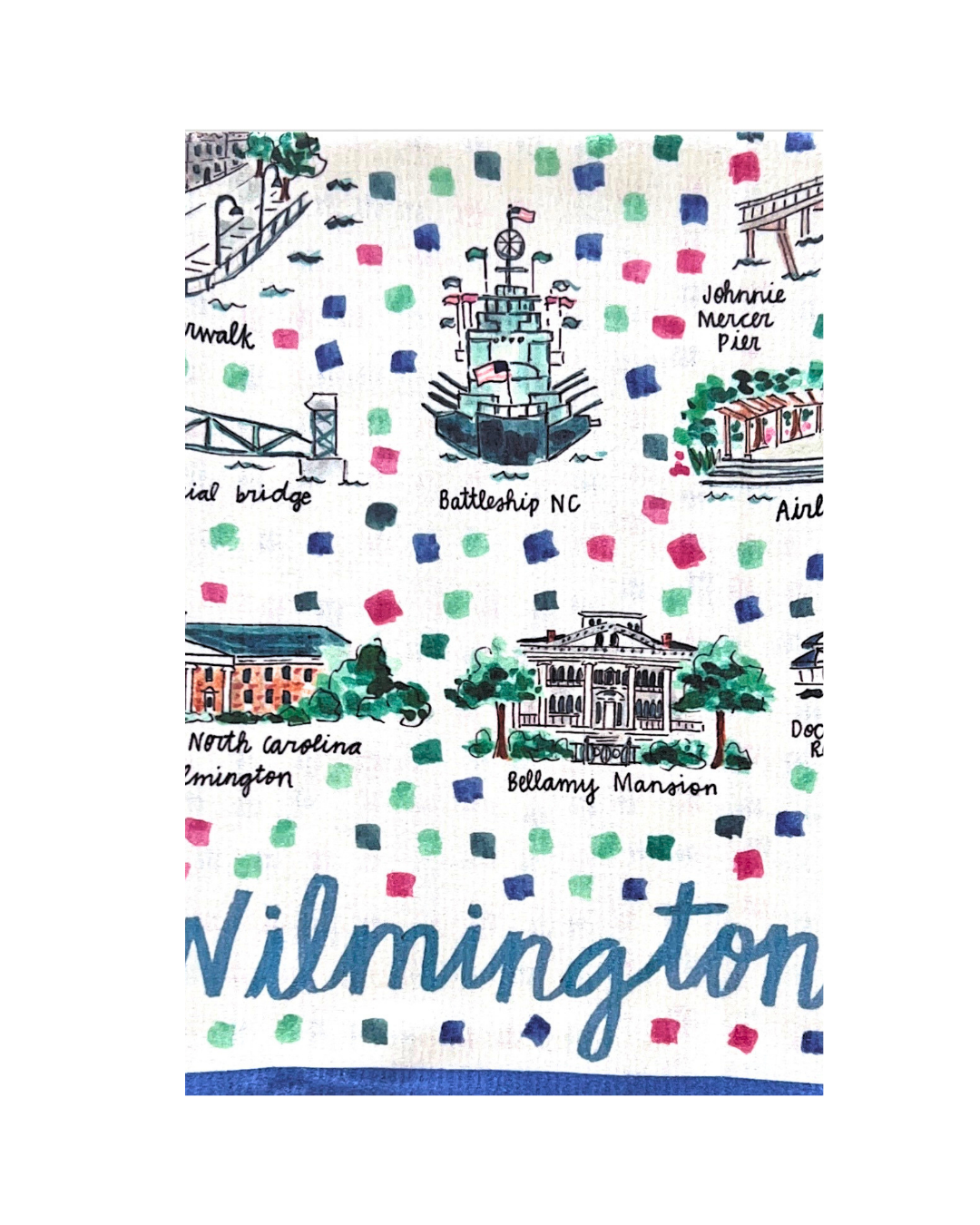 Wilmington, NC Tea Towel