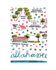 Tallahassee, FL Double-Sided Tea Towel