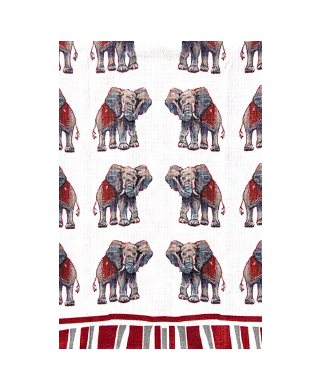 Elephant Game Day Tea Towel