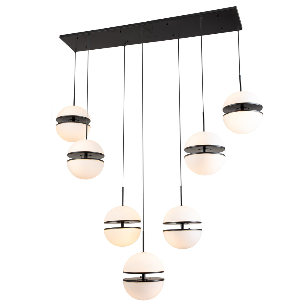 Half-Sphere Glass Globe Pendant Chandelier - Italian Concept - Size