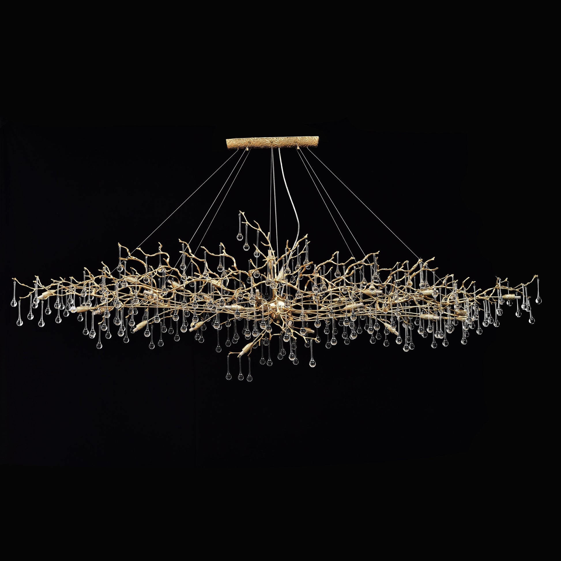 Livio Oval Branching Teardrop Chandelier - Italian Concept