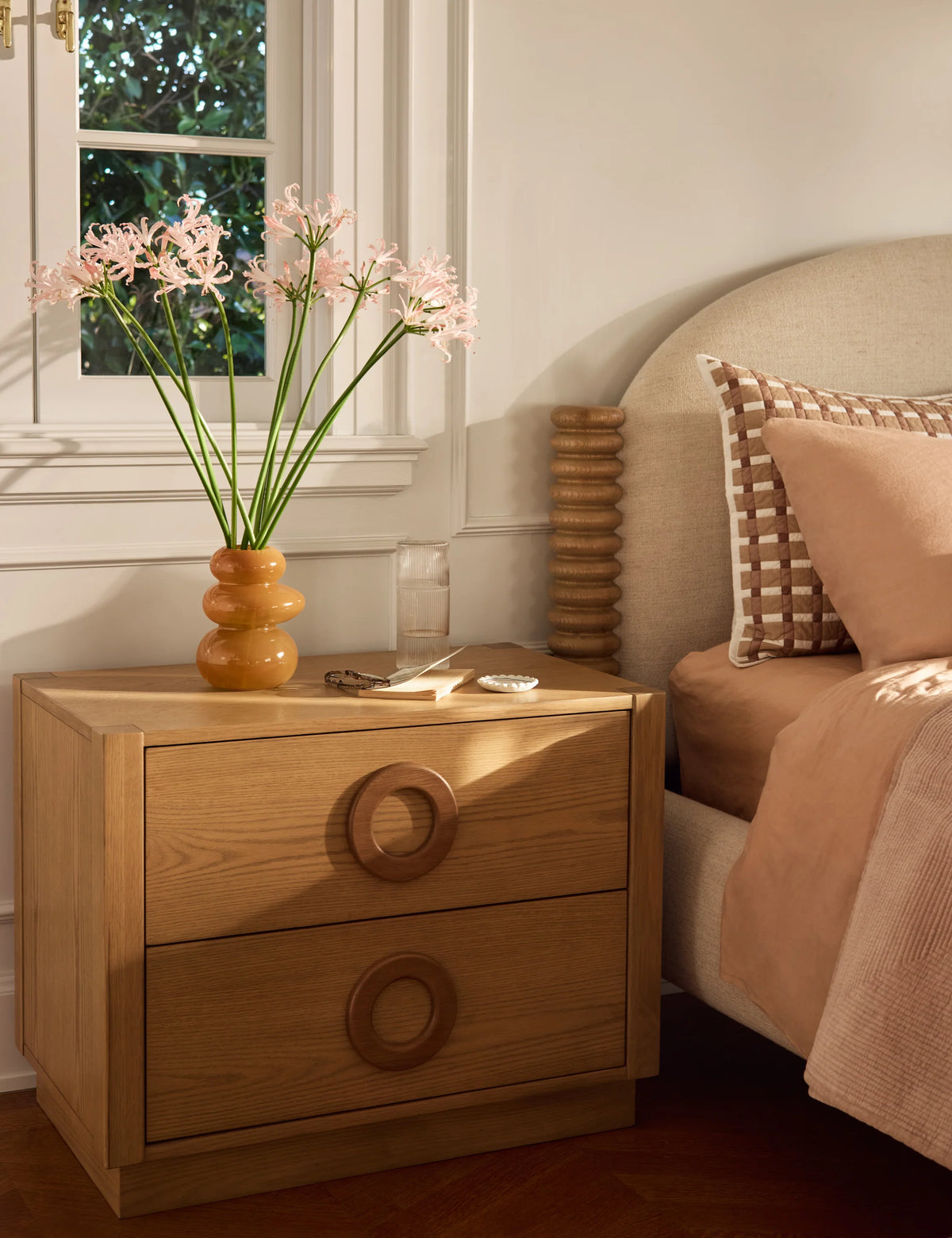 Orbit Oak Nightstand