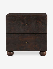 Nocturne Burl Nightstand